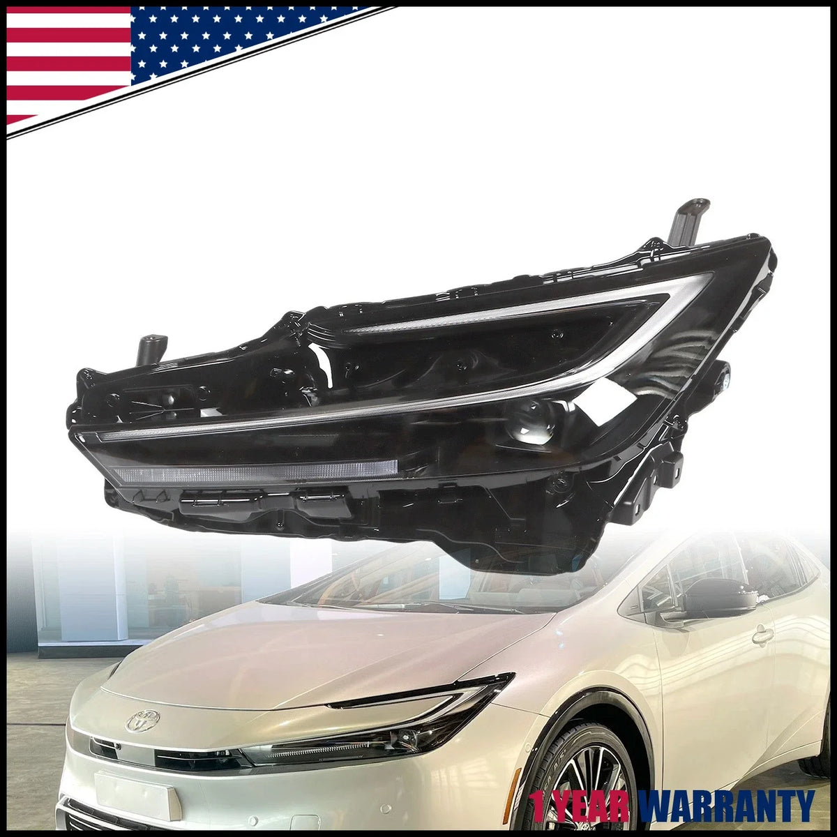 LED Headlight Assembly - Left Side for Toyota Prius 2023-2024