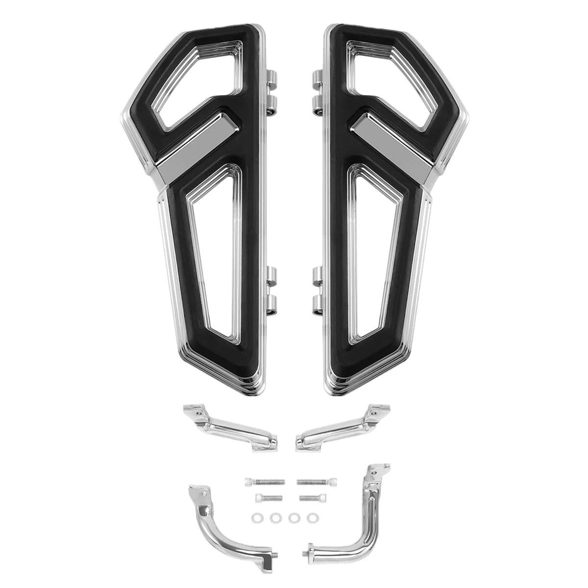 Chrome Driver Footboard with Bracket for 2014-2023 Harley Touring