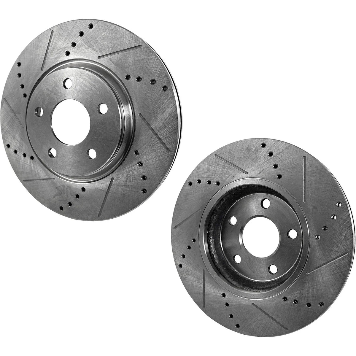 2015-2020 Ford Mustang Cross-Drilled and Slotted Brake Discs