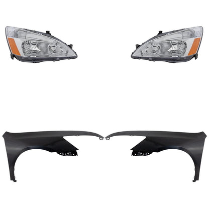 Headlight Set for Honda Accord (2003–2007) - Driver & Passenger Side