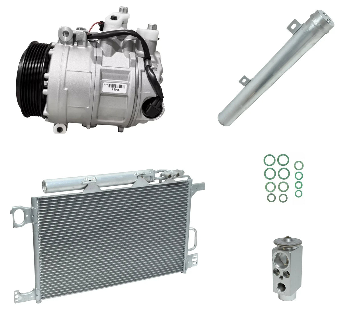 AC Compressor Kit with Condenser for Mercedes CLK63 AMG (2008–2008)