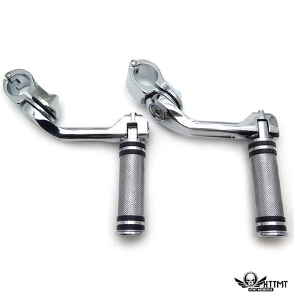 5" Long Chrome Foot Peg Kit for Harley Davidson 1200T 2014-2017