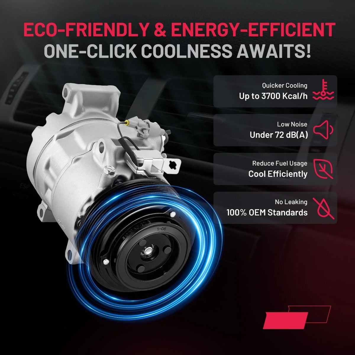 AC Compressor w/Clutch for GS350 IS350 Lexus 2007-2013 157348