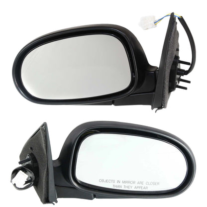 Pair of Unheated Power Black Mirrors for 2000–2003 Nissan Maxima