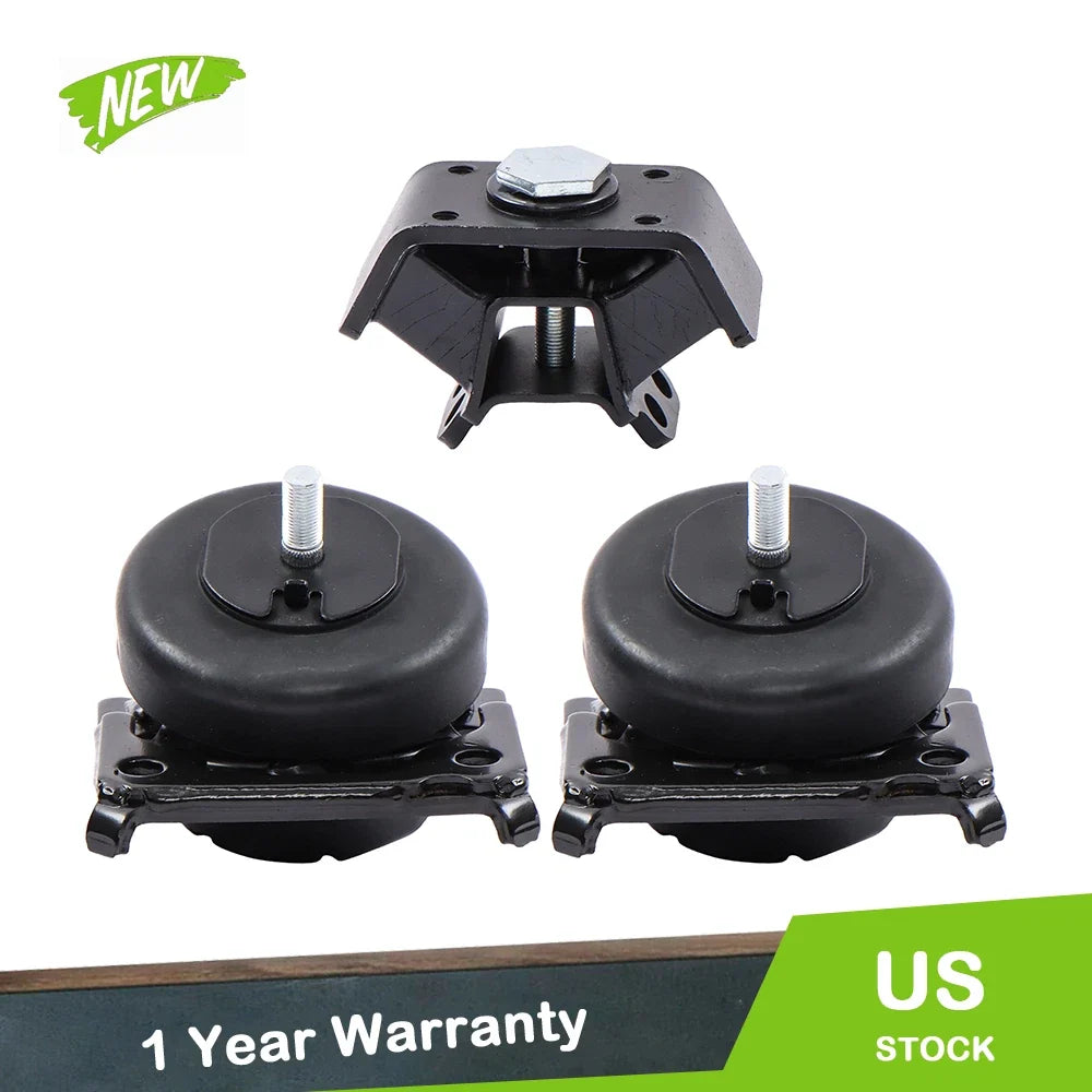 3Pcs Engine Motor & Transmission Mount for Toyota Tacoma (2005–2015)