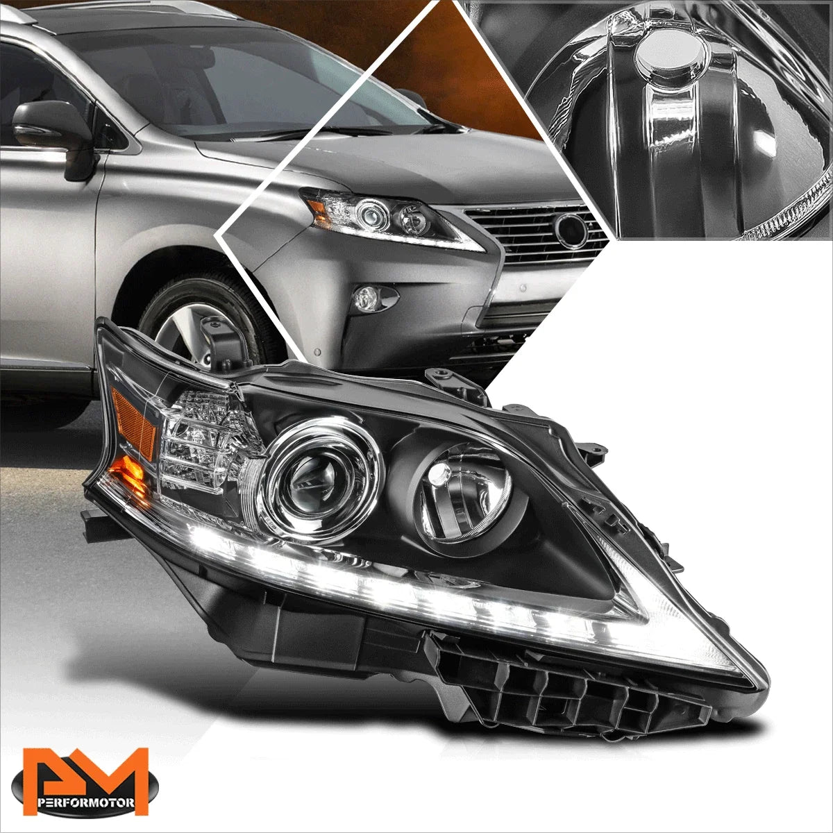 Projector Headlight with LED DRL for Passenger Side RX350/RX450H 2013-2015