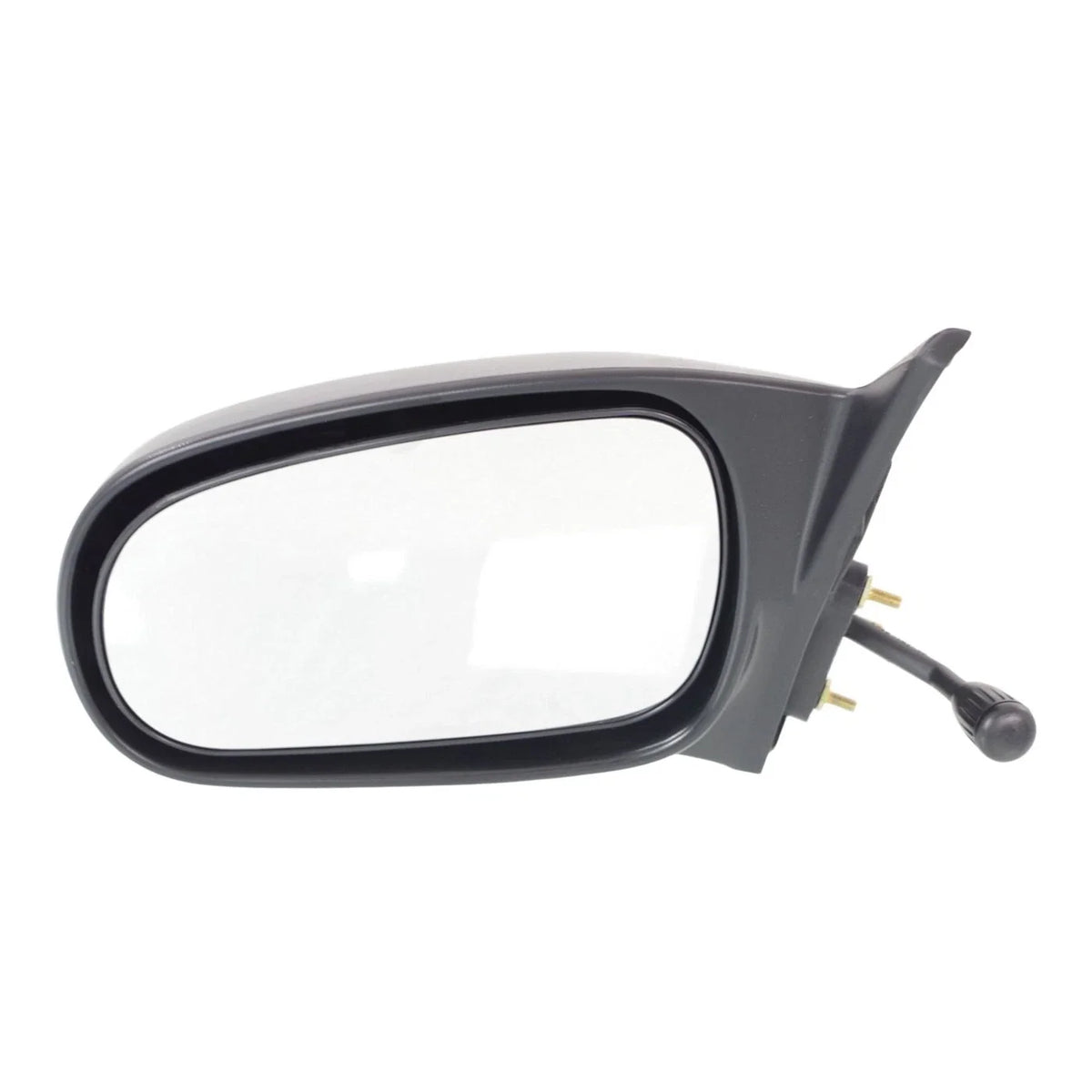 Textured Black Manual Remote Mirrors for Honda Civic Sedan 1996-2000 - Set of 2