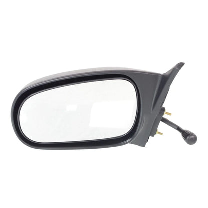 Textured Black Manual Remote Mirrors for Honda Civic Sedan 1996-2000 - Set of 2