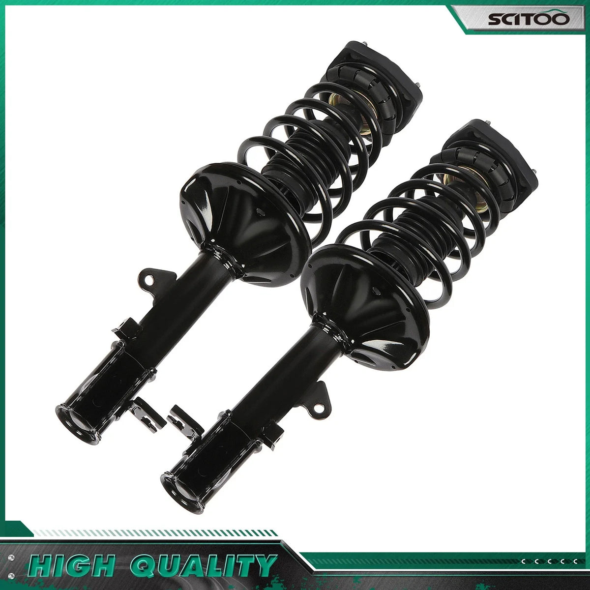 2X Coil Spring & Shocks Struts Set for Hyundai Tiburon (2003-2008)