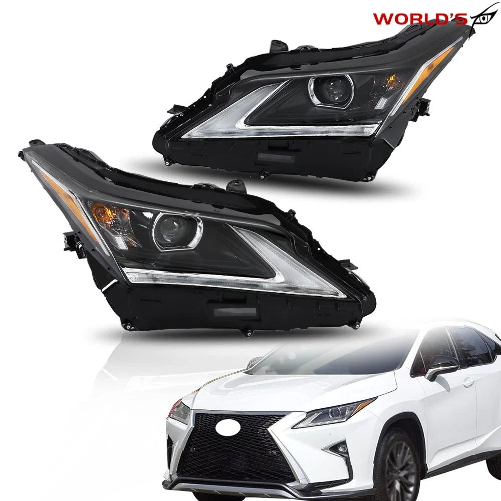 LED Headlight Set for Lexus RX350 RX450h (2016–2019) Projector Left+Right