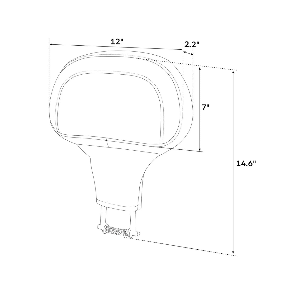 Front Driver Backrest Pad Mounting Kit for Harley Touring Street Glide (2009–Present)