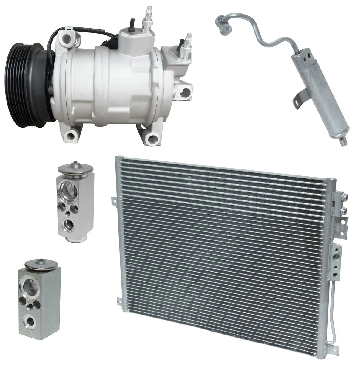 A/C Compressor Kit W Condenser for Jeep Commander 5.7L (2008–2010)