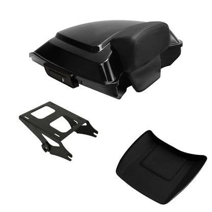 Trunk Backrest Mount Rack Black Razor for Harley Touring 2014–2026
