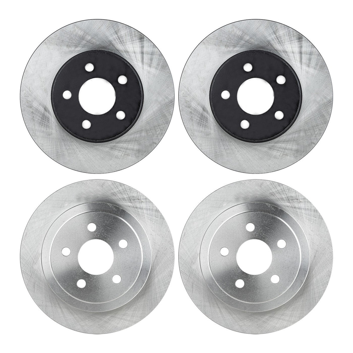Front and Rear Disc Brake Rotors for Dodge Stratus (1995–2000) 14 In. Wheels