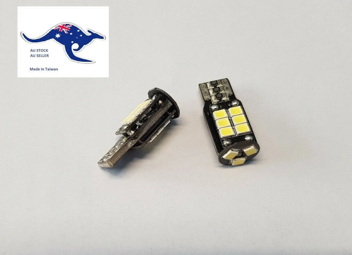 Interior LED Light T10 Wedge 2pc 12V 6500K for 2000-2024 Vehicles