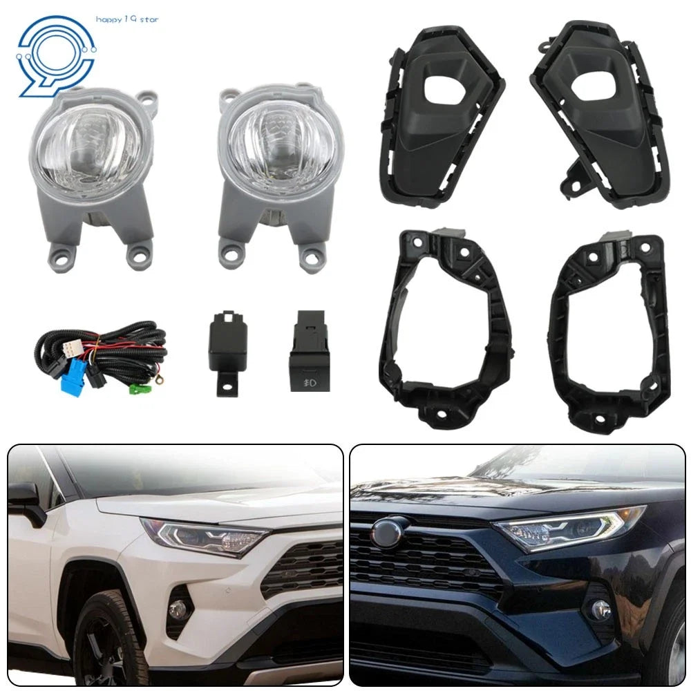 LED Fog Lights for Toyota RAV4 (2023–2024) - Front Bumper, Wiring & Switch