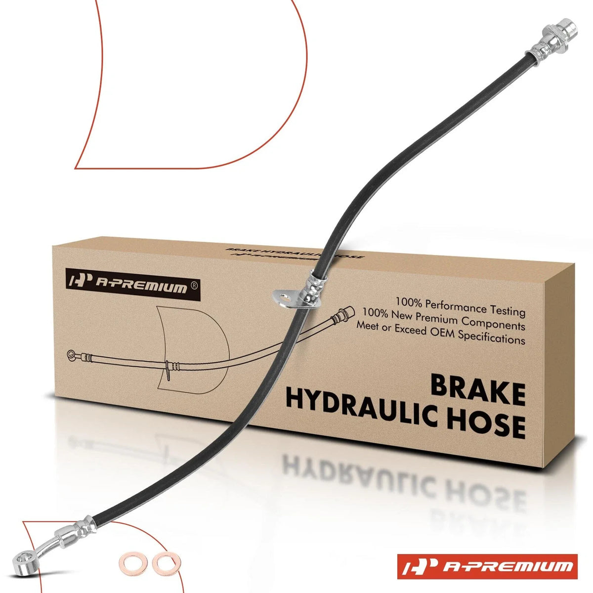 Front Driver Brake Hydraulic Hose for Honda Civic (2017–2018)