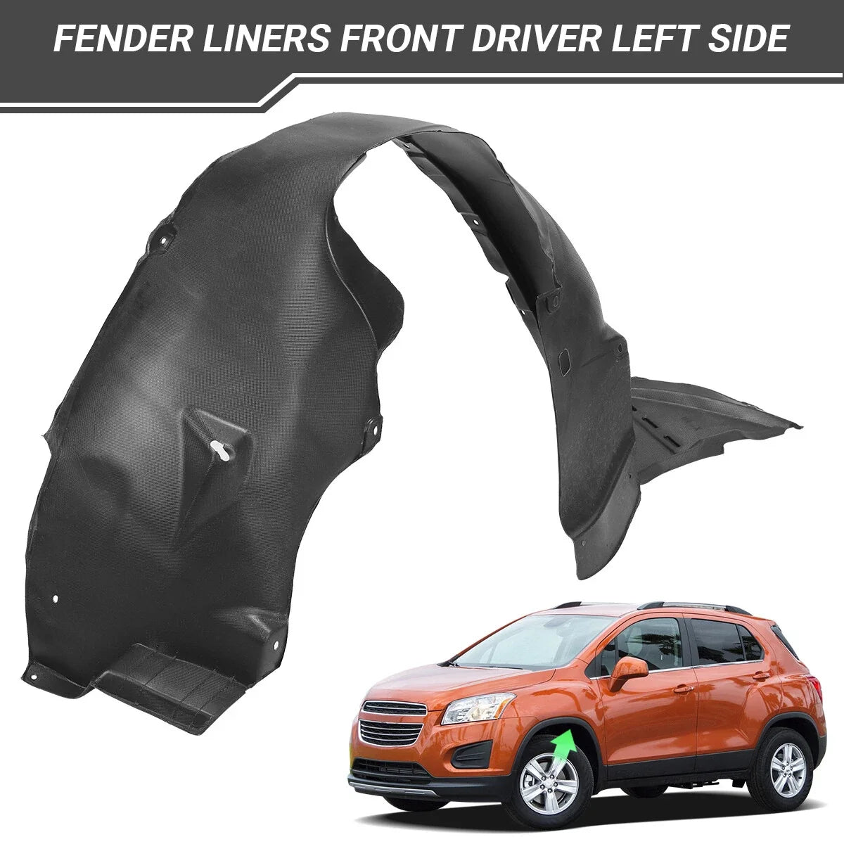 Fender Liner for Chevrolet Trax (2013–2016) Front Driver & Passenger Side