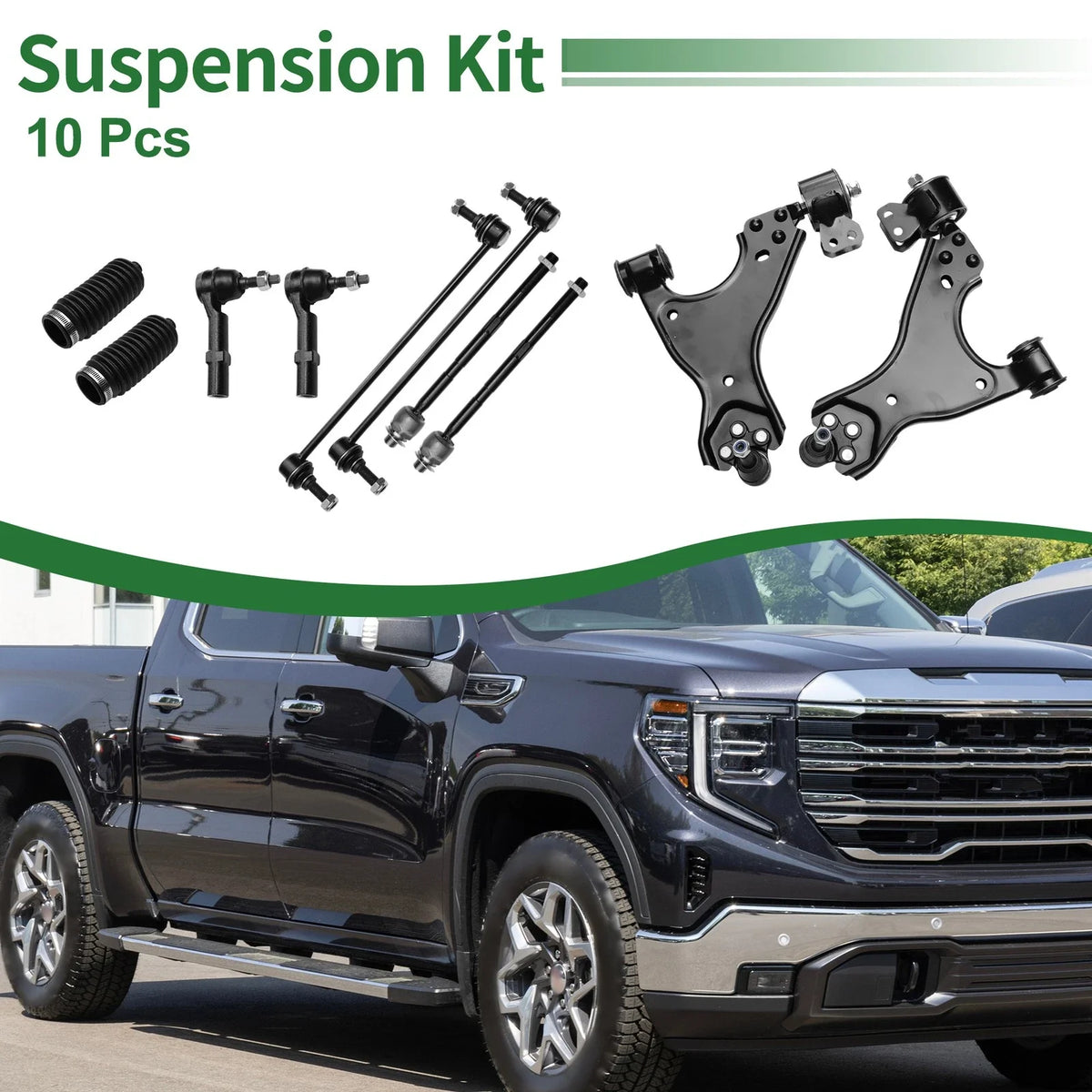 10pcs Control Arm Front Suspension Kit for Chevrolet Traverse (2009–2017)
