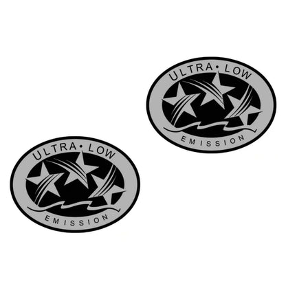 Outboard Graphic Sticker Set 2X Silver for Honda
