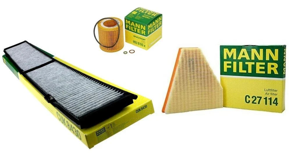 Mann Oil Air Carbon Cabin Filter Kit for BMW 3-Series (E82 E88 E90 E91 E92)