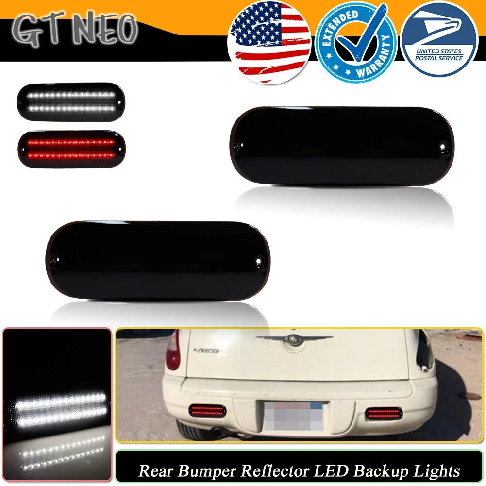 2Pcs Smoked Rear Reverse Tail Brake Lights for Chrysler PT Cruiser