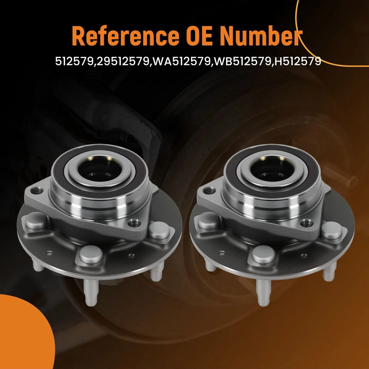 Front Hub Assembly Set 512579 for Buick Envision 2019 5 Bolt