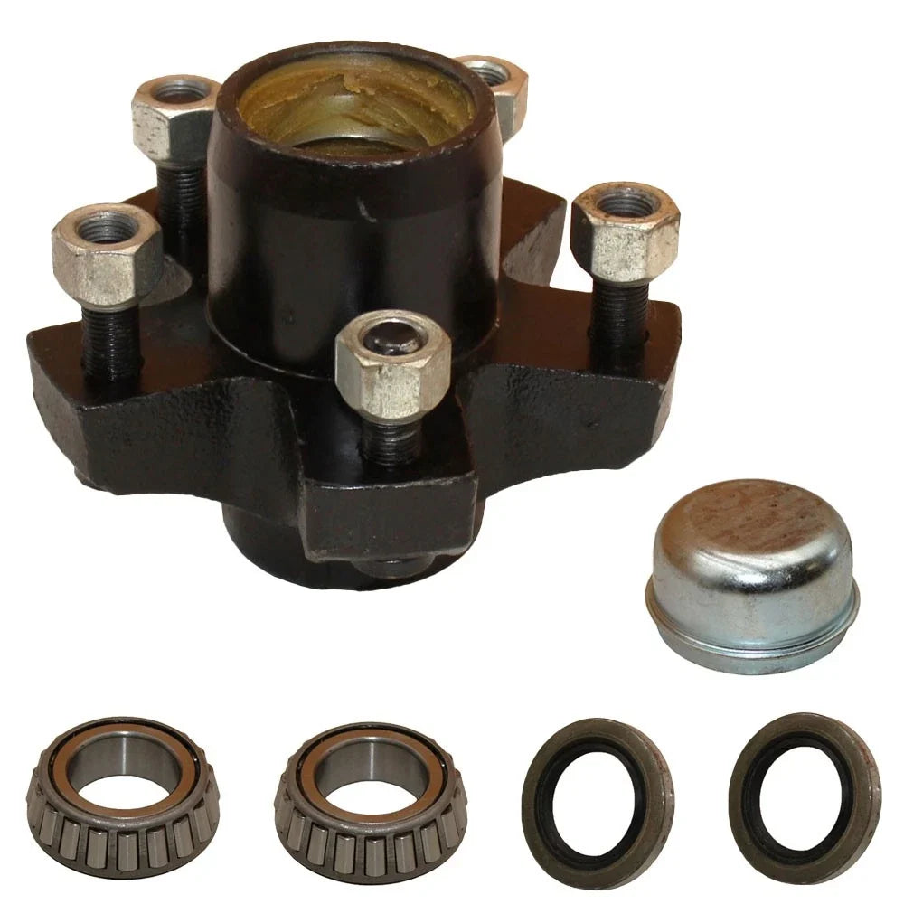 Trailer Wheel Hub Kit 5 on 4.5" for 2,000 lbs Axle (Aftermarket)