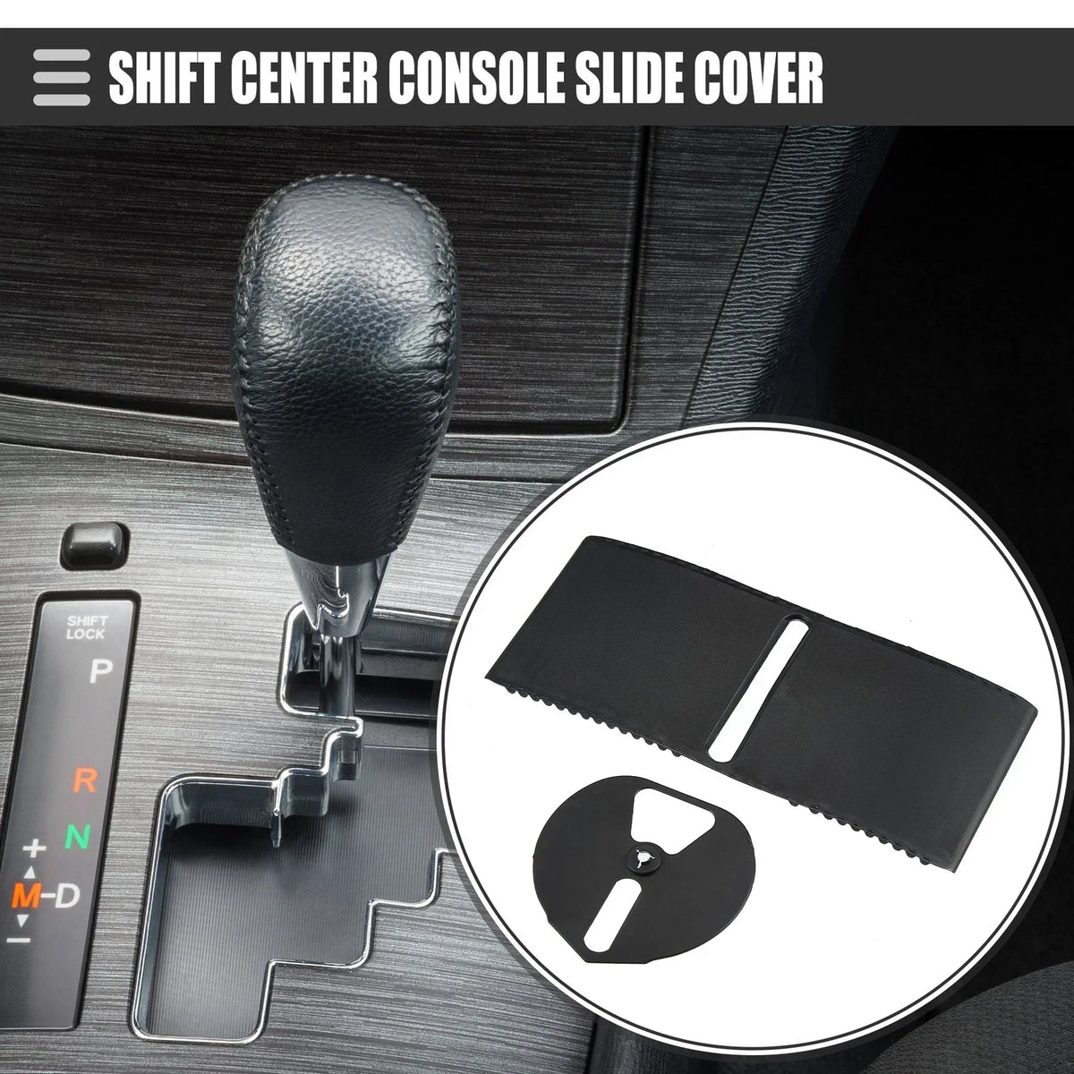 Center Console Slider Cover - Black Plastic for IS250 (2006-2013) Lexus