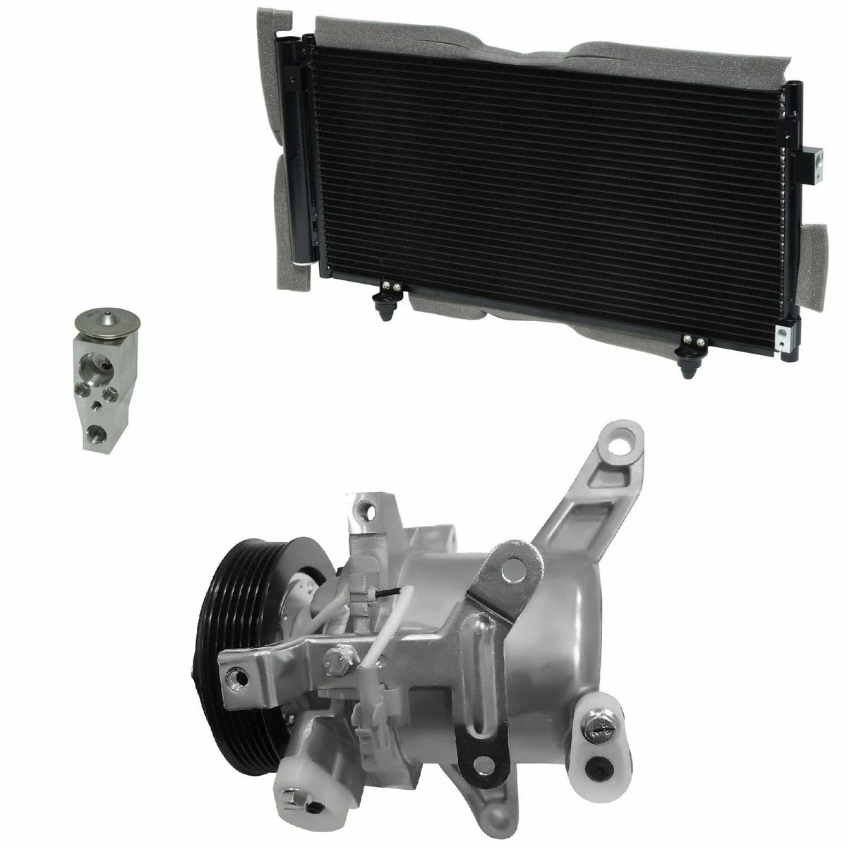 AC Compressor Kit With Condenser for Subaru XV Crosstrek 2.0L (2014–2017)