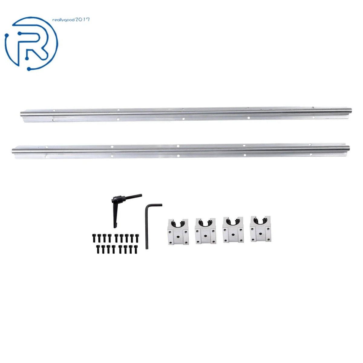 2X SBR16-1000mm Linear Rails & 4X SBR16UU Bearing Blocks for