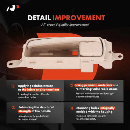 Beige Interior Door Handle Replacement for Nissan Sentra (2007-2012)