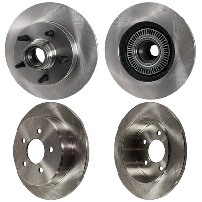 Front and Rear Brake Rotors for 1998-2002 Ford Ranger