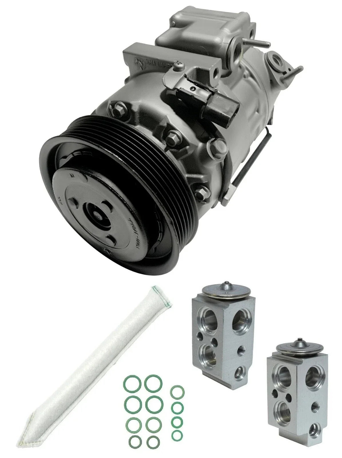 AC Compressor Kit With Condenser for Hyundai Santa Fe Sport (2015–2016)