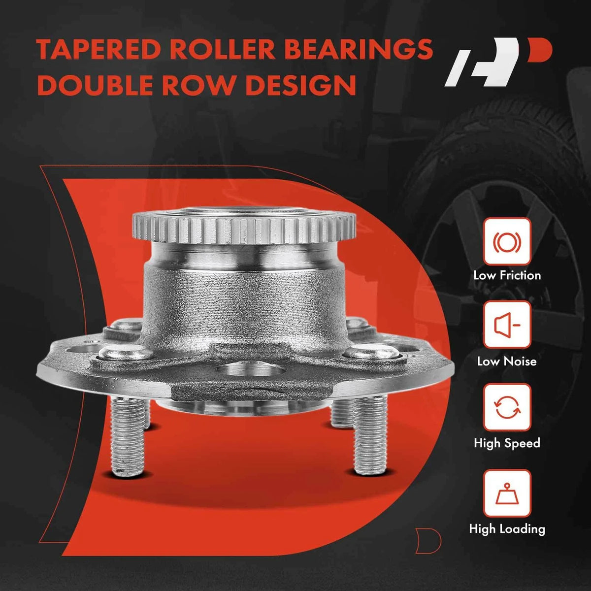 Drilled Rear Rotors, Brake Pads & Wheel Hubs for Honda Accord