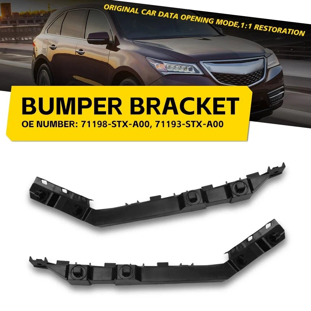 2X Front LH RH Plastic Bumper Guide Brackets for Acura MDX (2007–2013)