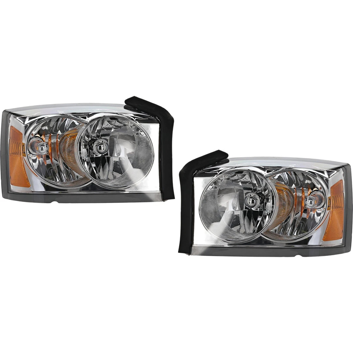 Halogen Headlight Set for Dodge Dakota (2005) - Left & Right with Bulbs