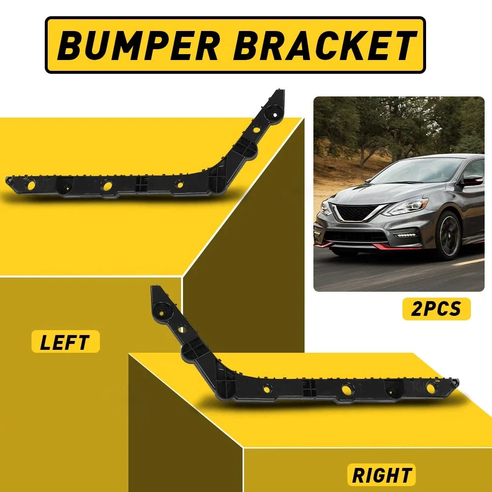 2 Rear Bumper Bracket Outer for Nissan Sentra (2013–2019)