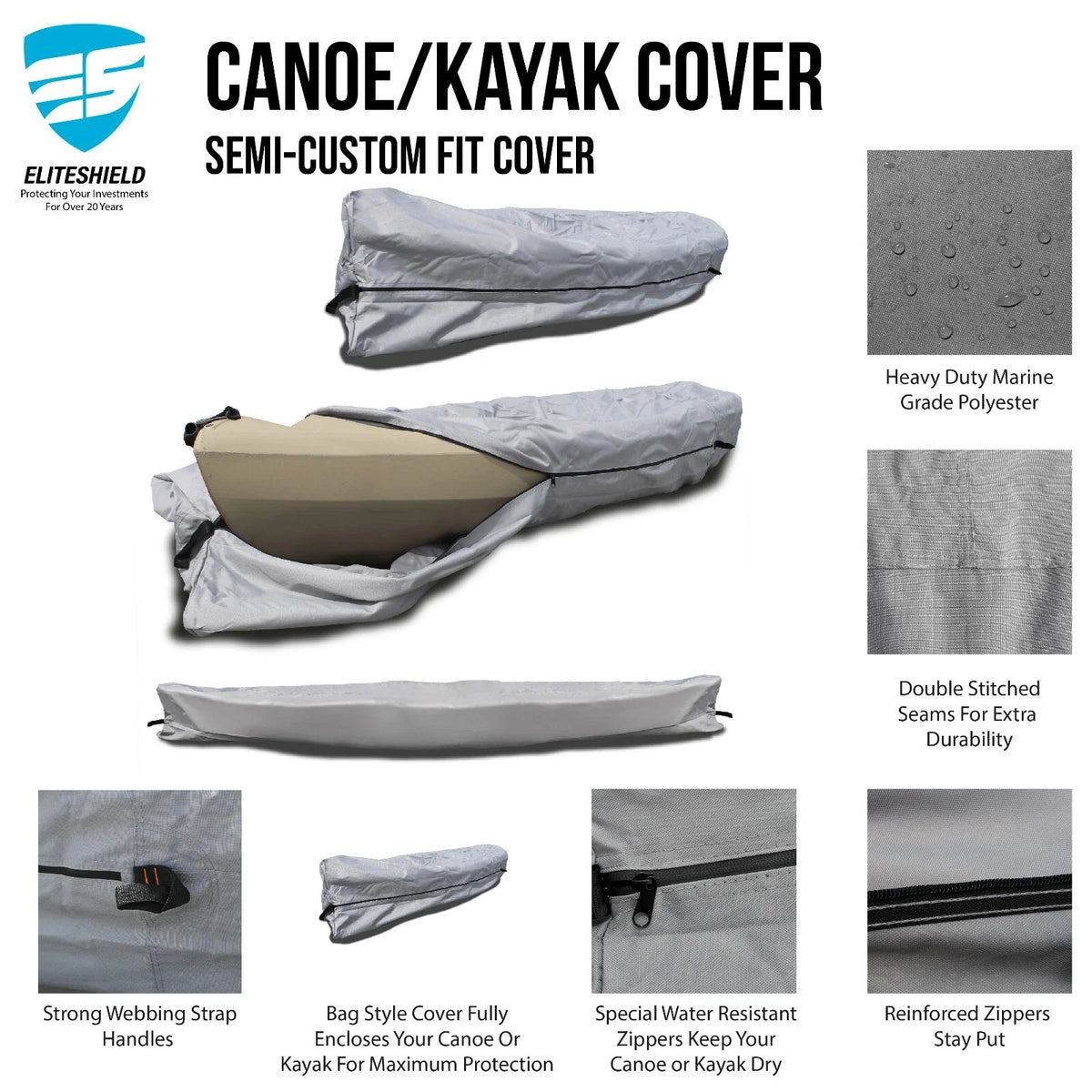 Kayak Storage Cover for Perception Conduit 13.0 (2010–2023)