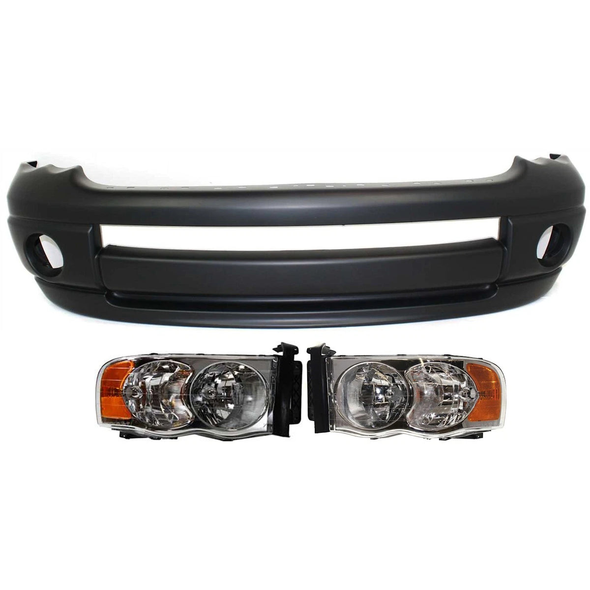 Bumper Cover Kit 3pc for Dodge Ram 1500 (2002–2005)