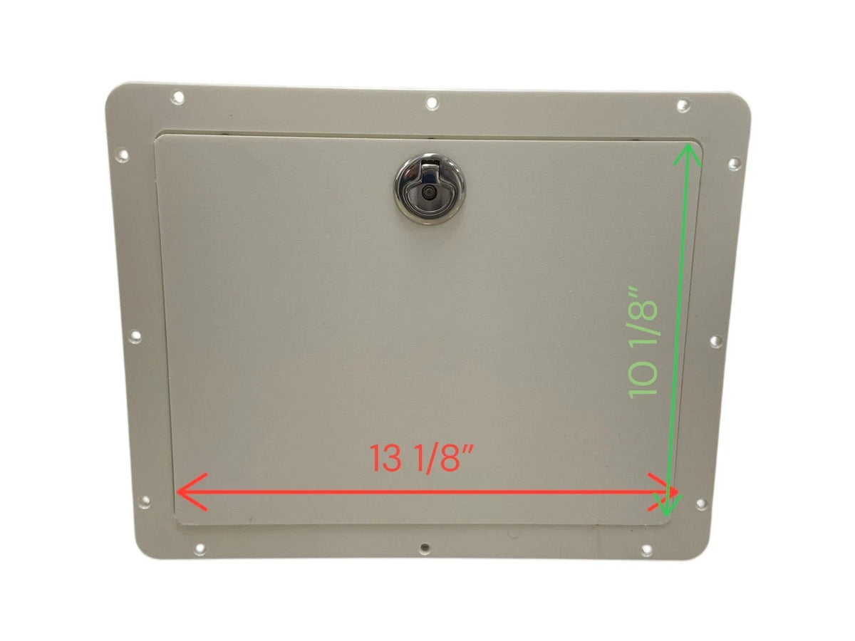 15.5" x 12.5" Marine Tackle Box Drawer Face with Lock RHD