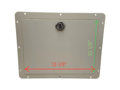 15.5" x 12.5" Marine Tackle Box Drawer Face with Lock RHD