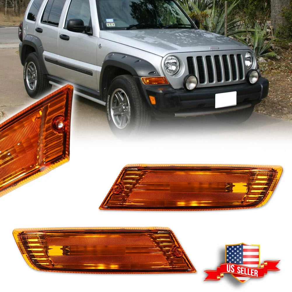 Fender Mounted Amber Marker Signal Lights for Jeep Liberty (2005–2007)