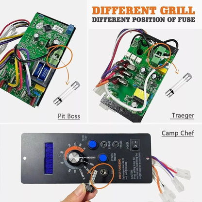 20-Pack Fuse for Green Mountain Grill, Traeger, Pit Boss 5A 250V
