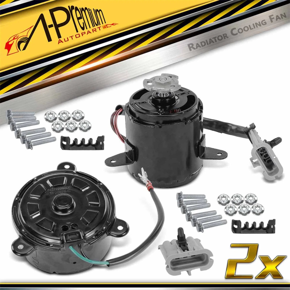 2X Radiator Fan Motor for Chevrolet Uplander (2005–2008)