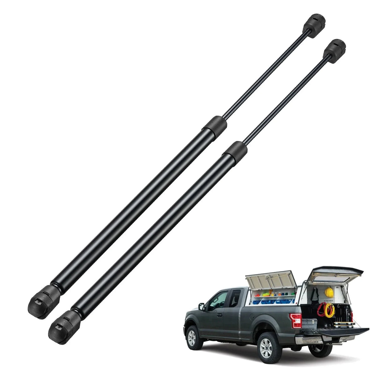 Set of 2 Gas Struts for Leer Camper Shell Topper Rear Window (20 Inch)