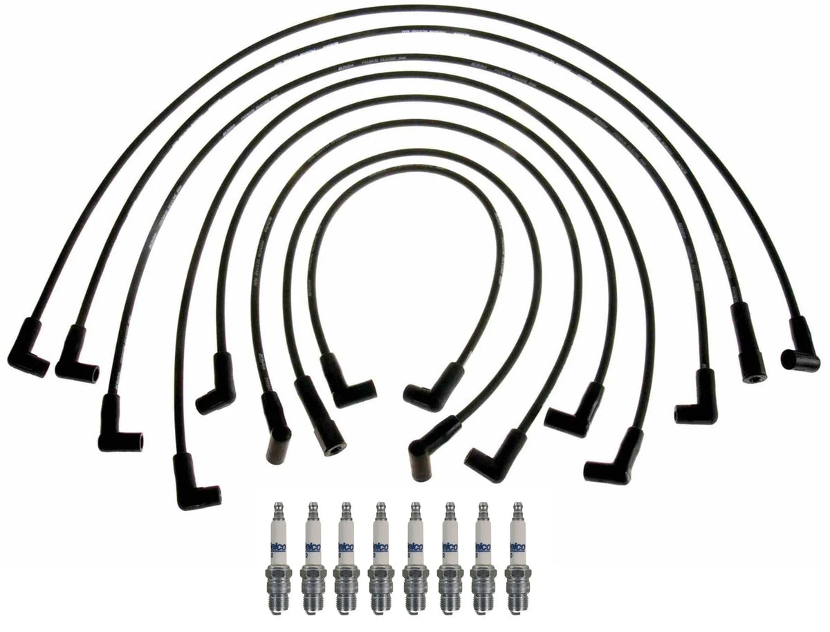 Set of 8 ACDelco Rapidfire HD Spark Plugs & Ignition Wire Set for GM C20 K20