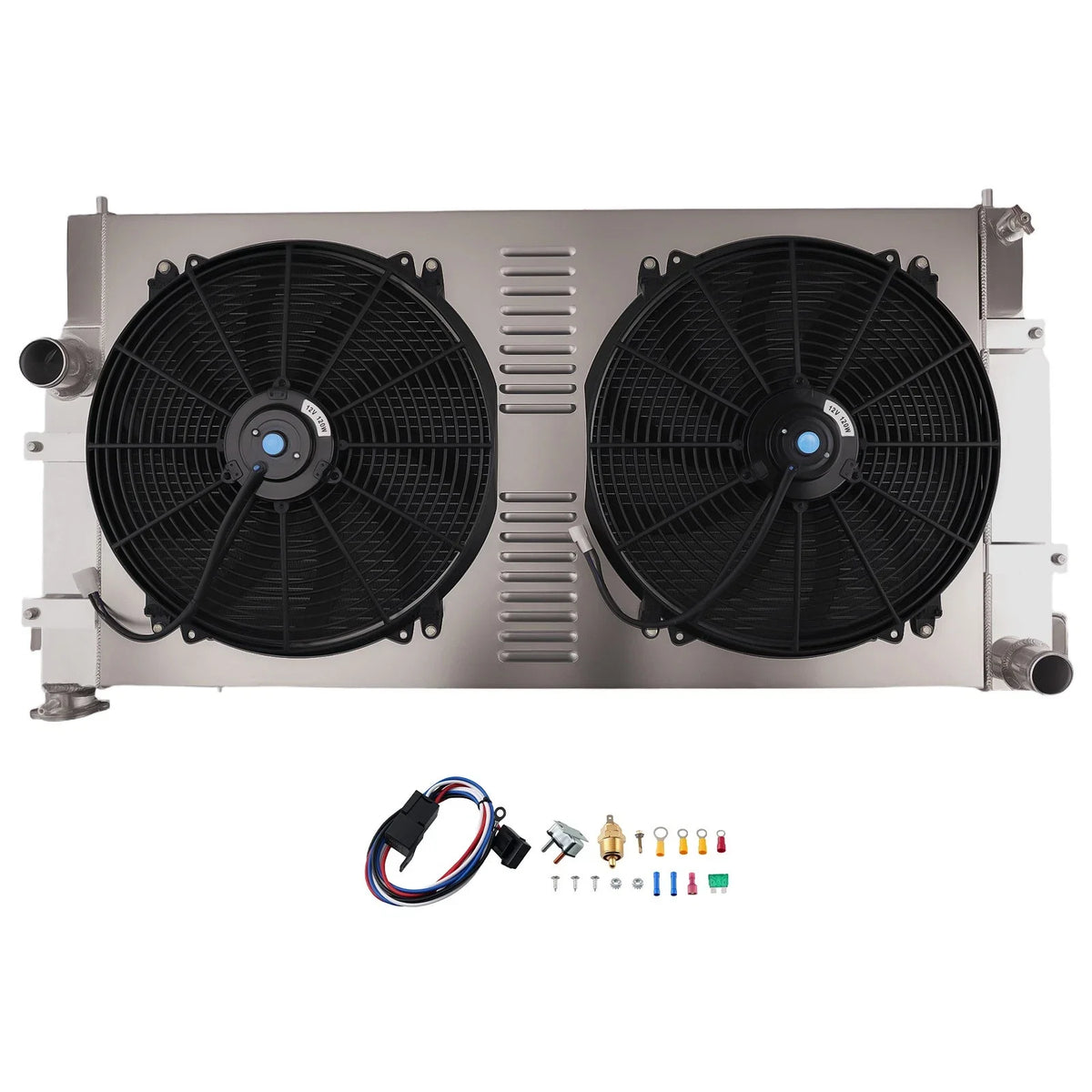 Radiator Shroud Fan 4 Row Aluminum for Dodge Ram 2500/3500 1994-2002