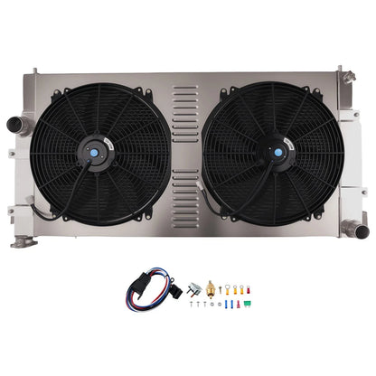 Radiator Shroud Fan 4 Row Aluminum for Dodge Ram 2500/3500 1994-2002