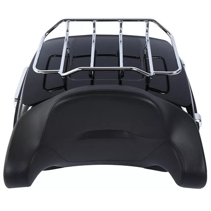 Black Backrest Rack for Harley 2008-2016 Fatboy FLSTF